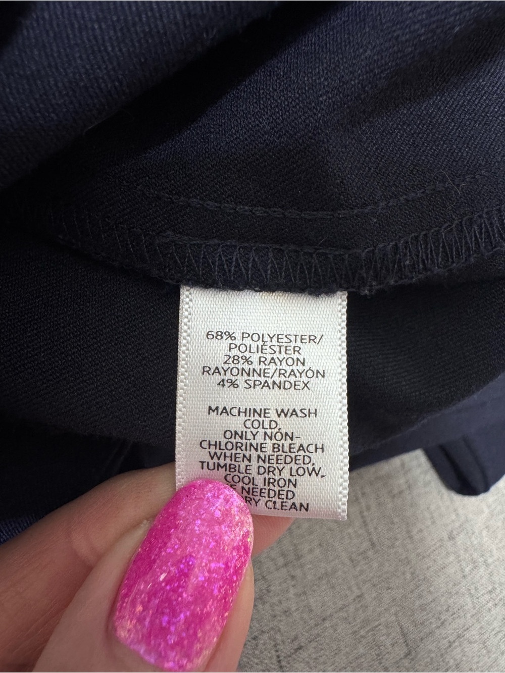 LOFT Julie Trouser Pant Dress Pants Navy Blue Size 6T 6 Tall - Picture 12 of 12